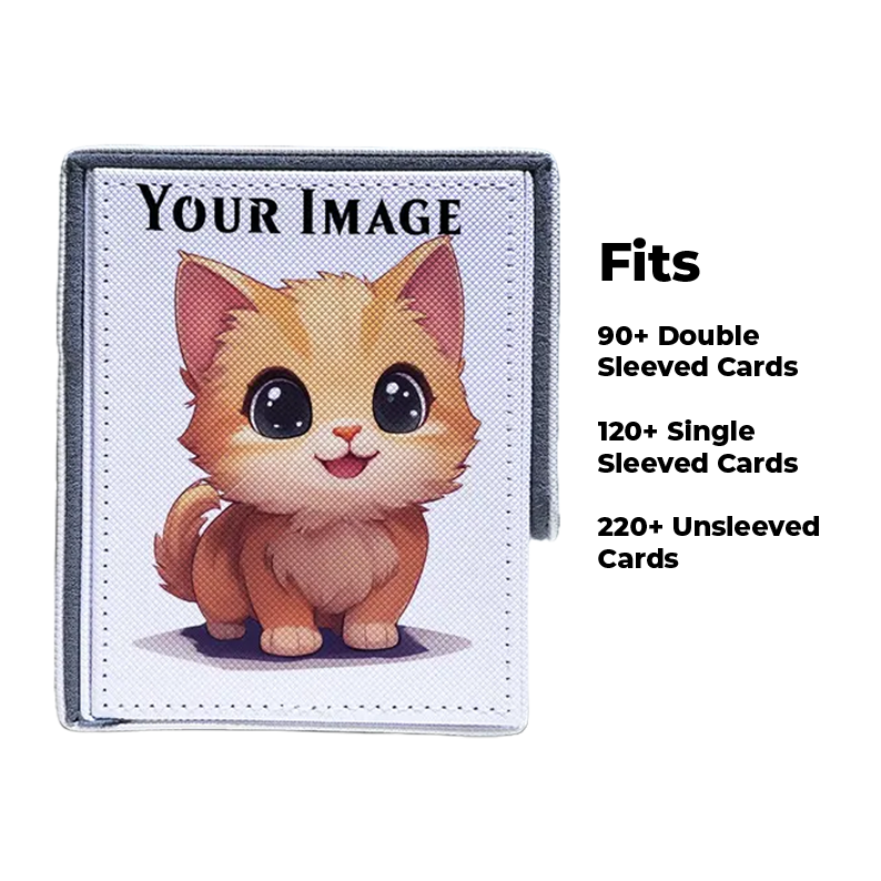 Fits 90+ double sleeved, 120+ single sleeved, 220+ unsleeved cards